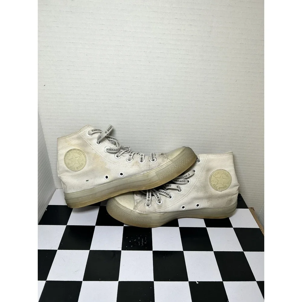 Converse Chuck Taylor All Star Platform White/Clear Canvas 560846F Women's US 5